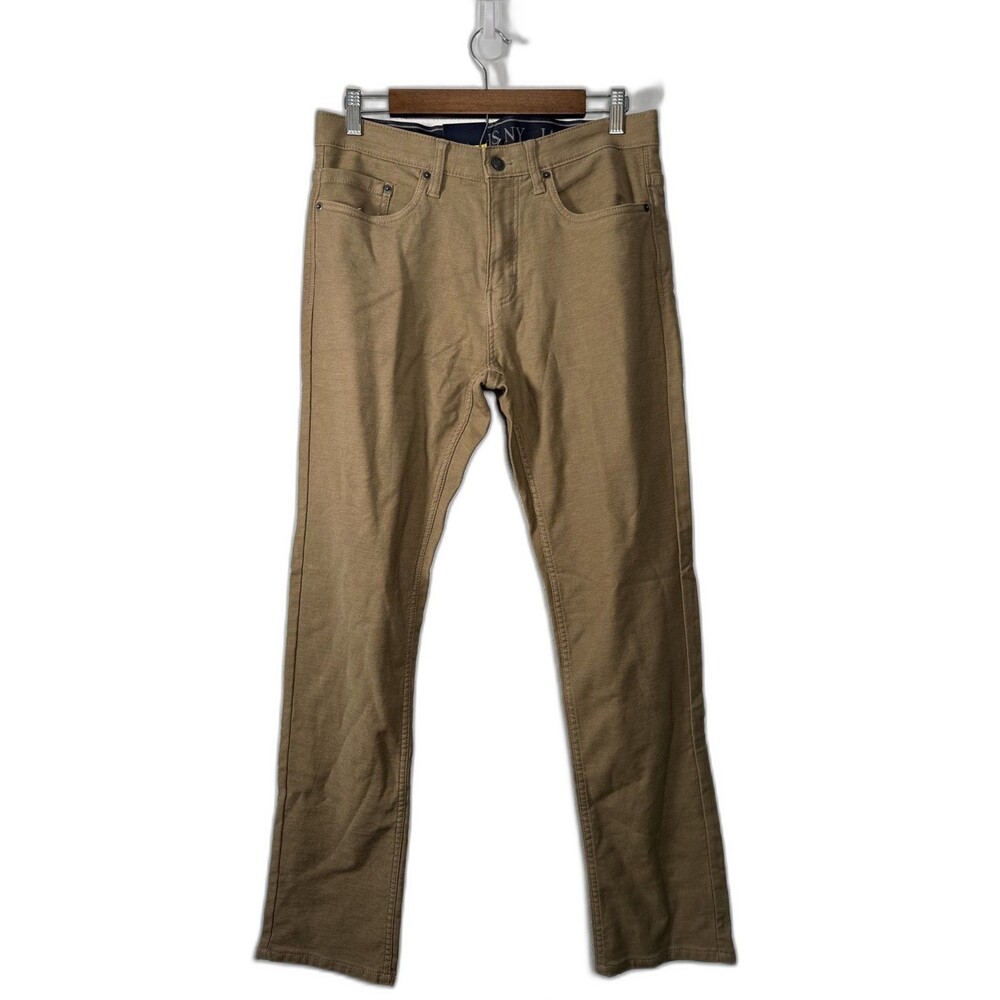 Jachs New York Men’s Straight Fit 5-Pocket Flex Tan Pants 32x32 NWT